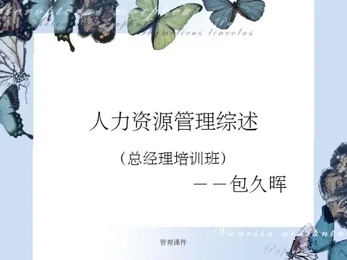 《人力资源管理综述》PPT课件