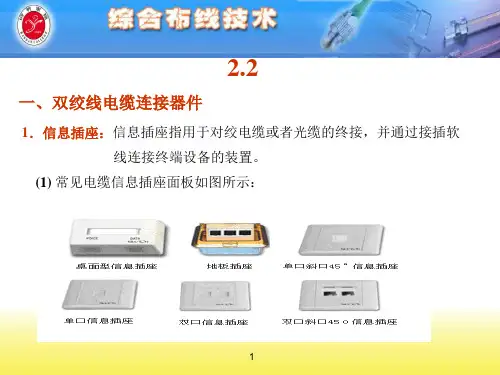 第2章 综合布线系统器材(二)