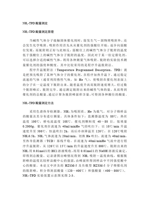 TPD-酸性测定方法