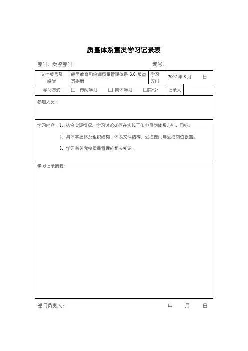 宣贯记录——精选推荐