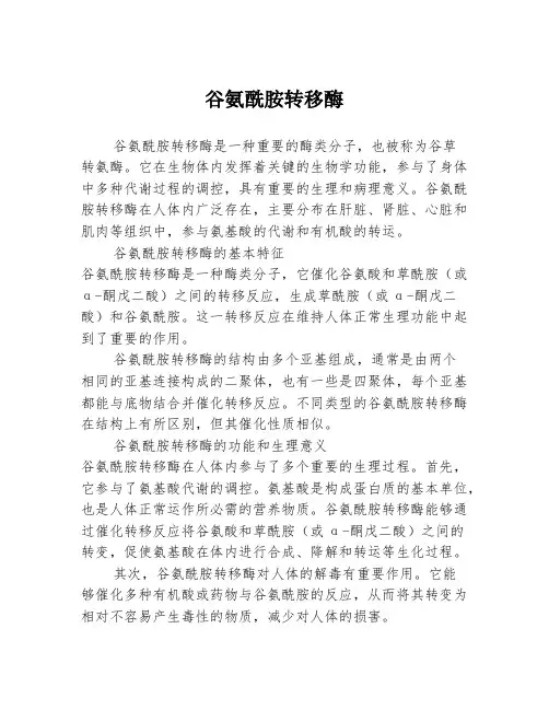 谷氨酰胺转移酶