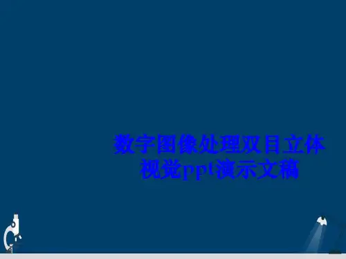 数字图像处理双目立体视觉ppt演示文稿