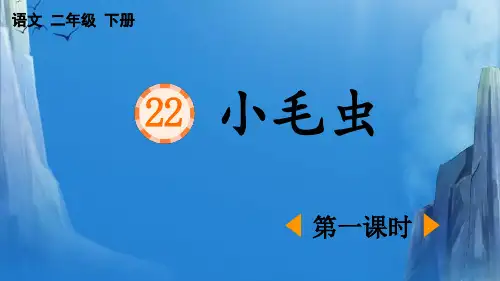 二年级语文22 小毛虫【精华版】课件