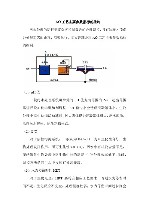 AO工艺主要参数指标的控制