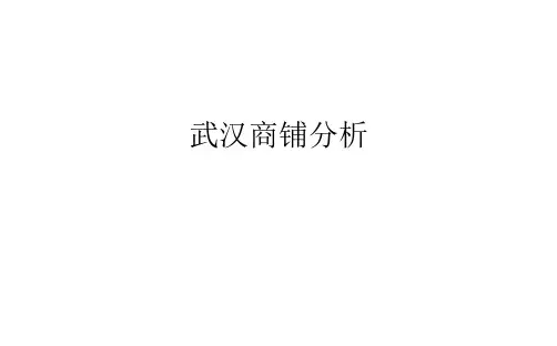 武汉商铺对比分析