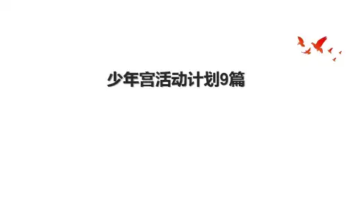 少年宫活动计划9篇.pptx