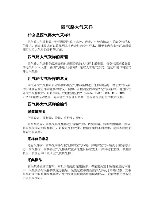 四气路大气采样