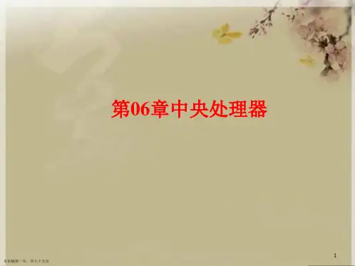 第06章中央处理器