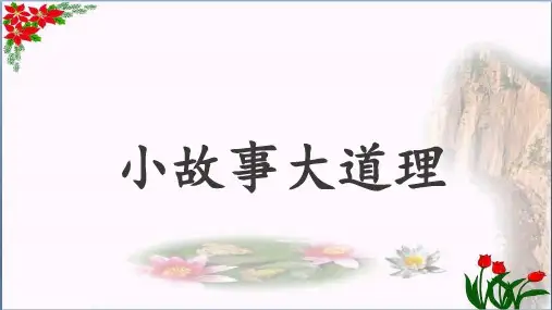 第二单元快乐读书吧《小故事大道理》 人教部编版 PPT 优秀课件