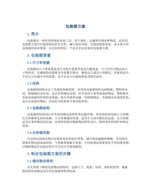 包装箱方案
