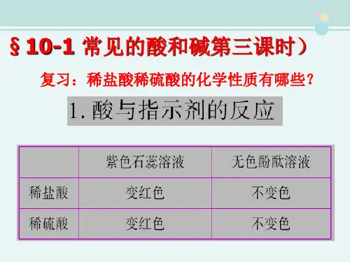 《常见的酸和碱》时-完整版PPT课件