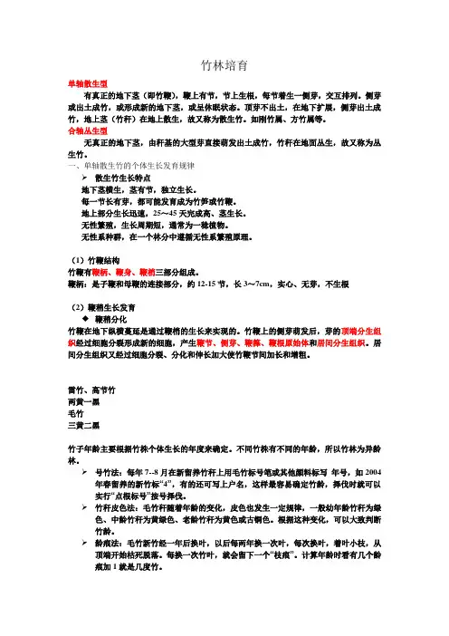 竹林培育