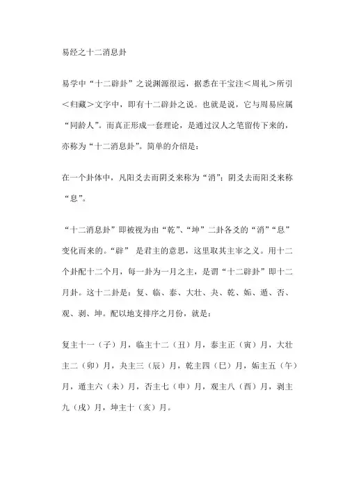 易经之十二消息卦