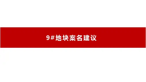地块案名建议