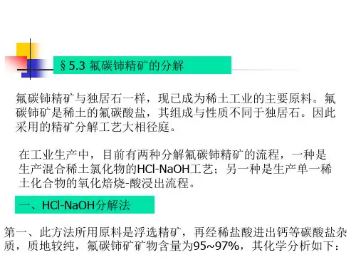 第五章 稀土精矿的分解2