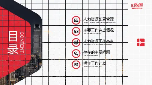 人力资源部年终工作总结图文PPT课件