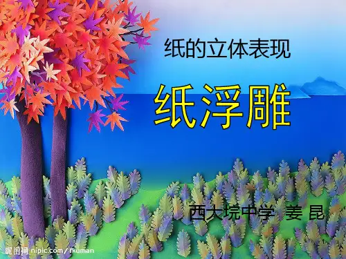 纸浮雕课件ppt课件