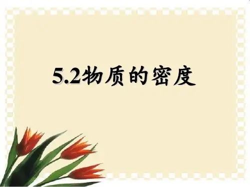 5.2物质的密度PPT课件