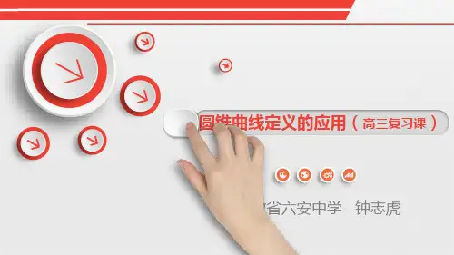 高三复习课：圆锥曲线定义的应用(说课)