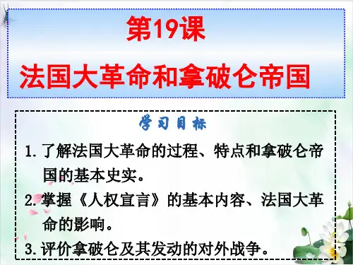 【岳麓版】高中历史法国大革命优品课件2