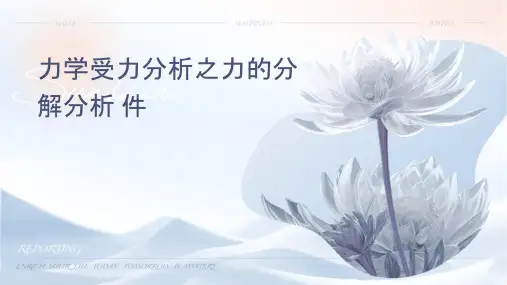 力学受力分析之力的分解分析课件