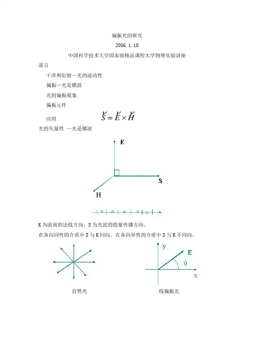 偏振光的研究 中国科学技术大学