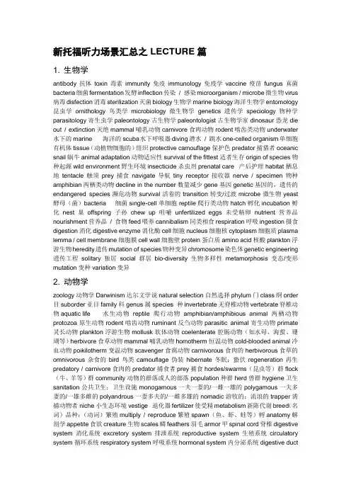 托福TPO听力高频词(持续添加版)