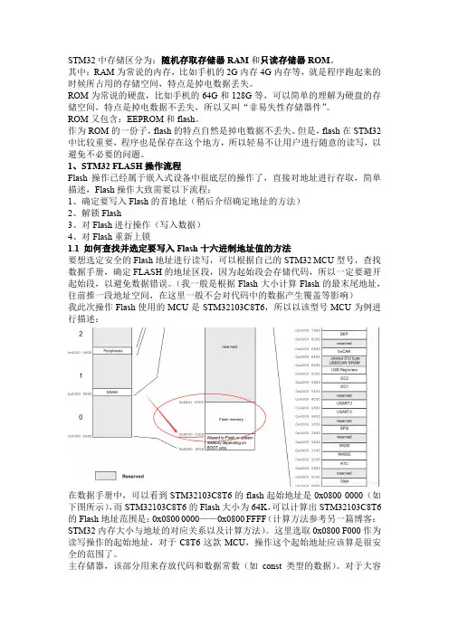 STM32片内FLASH特定地址写入数据不被擦除方法