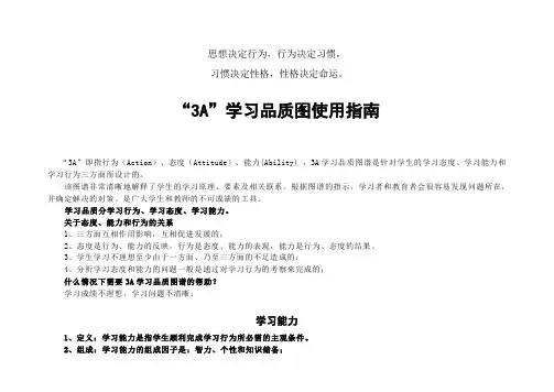 3A学习品质说明书