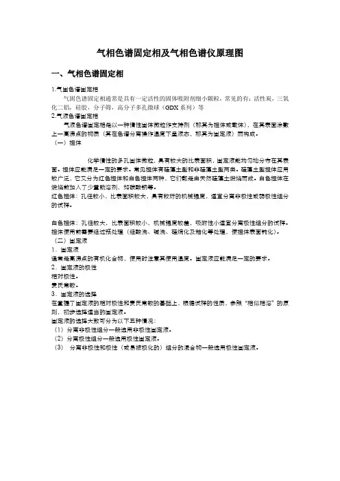 气相色谱固定相及气相色谱仪原理图