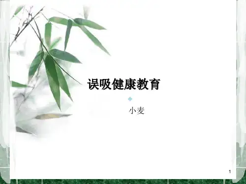 误吸的健康教育PPT课件
