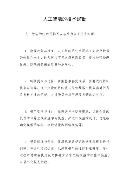 人工智能的技术逻辑