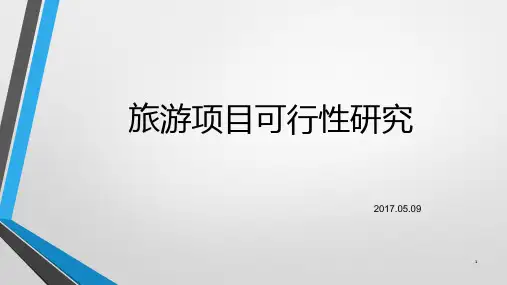 旅游项目可行性研究PPT课件