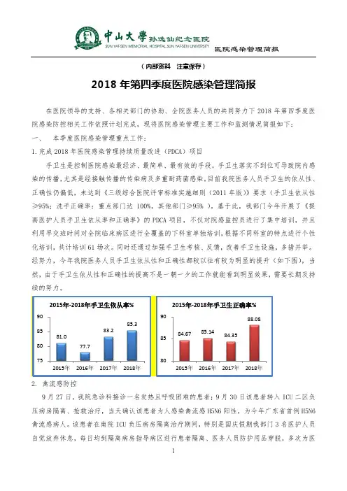2018年第四季度医院感染管理简报