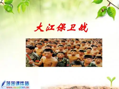 苏教版《大江保卫战》ppt课件