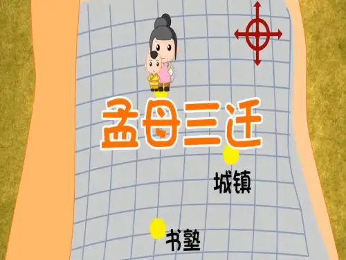 成语故事-孟母三迁-对牛弹琴-[优质PPT两则]