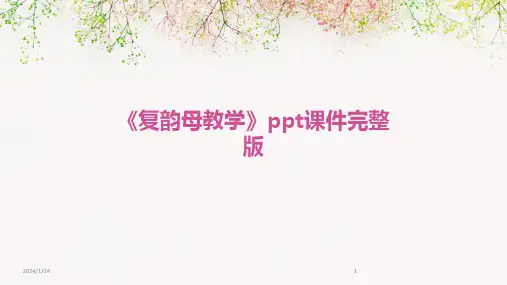 《复韵母教学》ppt课件完整版