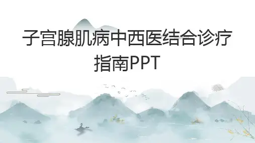 子宫腺肌病中西医结合诊疗指南PPT