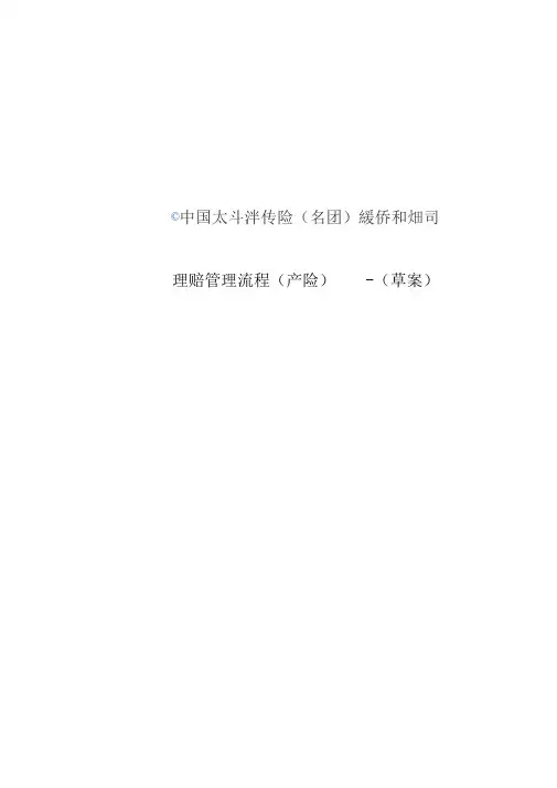 中国某保险股份有限公司理赔管理流程手册