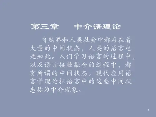 中介语理论