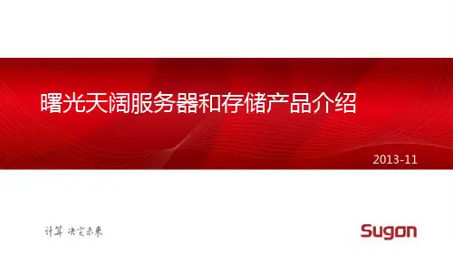 923837-服务器-曙光服务器和存储产品与技术介绍