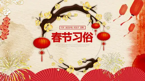 中国各地春节习俗ppt