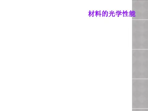 材料的光学性能