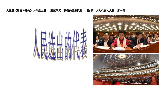 【课件】6.1《人民选出的代表》六年级上册道德与法治 人教部编版