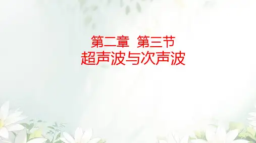 2.3超声波与次声波课件-八年级物理上册(沪科版2024)