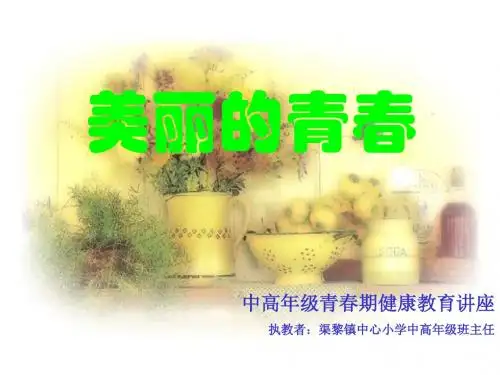 渠黎镇中心小学小学中高年级青春期健康教育讲座