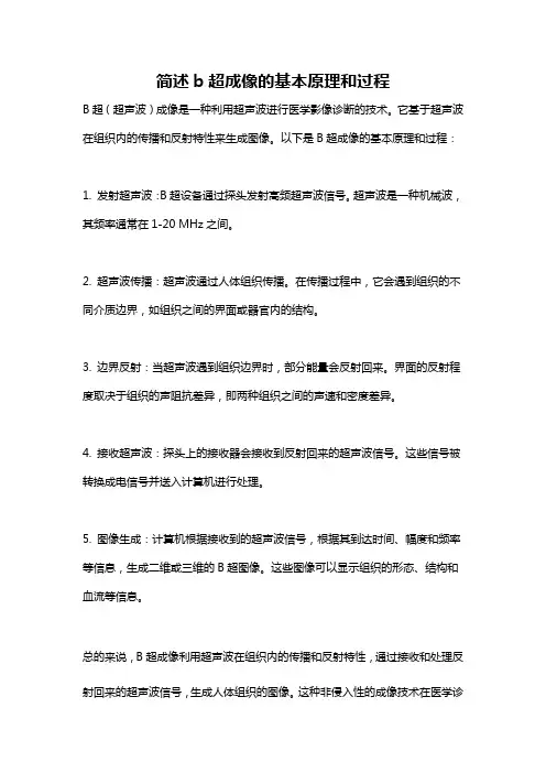 简述b超成像的基本原理和过程