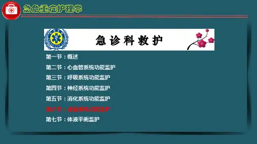 20急危重症护理学-第四章泌尿系统功能的监护