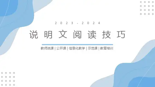 2024年中考语文一轮复习-说明文阅读技巧课件(共31页)