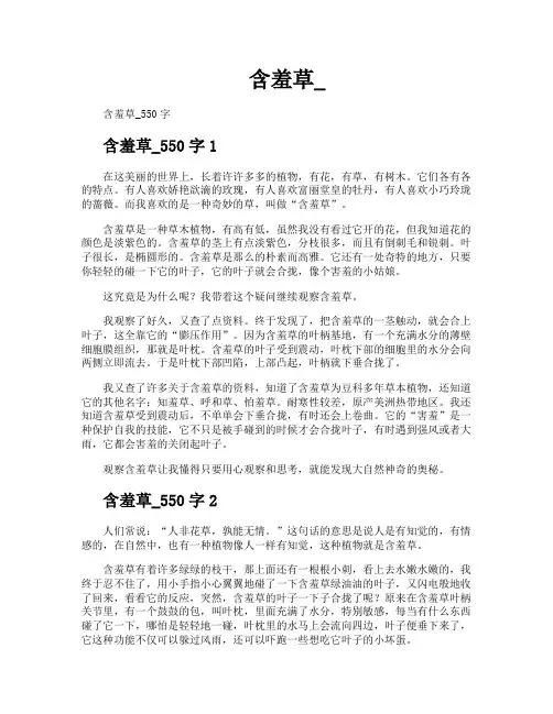 含羞草-专业文档!